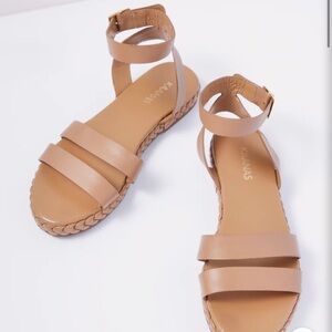 Evereve Kaanas Terrazas Double Band Flatform Sandals‎ 10